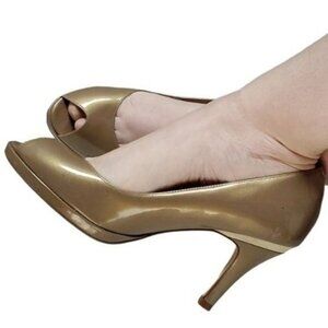 Cole Haan Heels Pumps Peep Toe Stilettos Shoes Champaign Women's WOMAN'S SIZE 8
